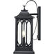 Mallorey 2 Light 20 inch Powder Coated Black Outdoor Wall Sconce